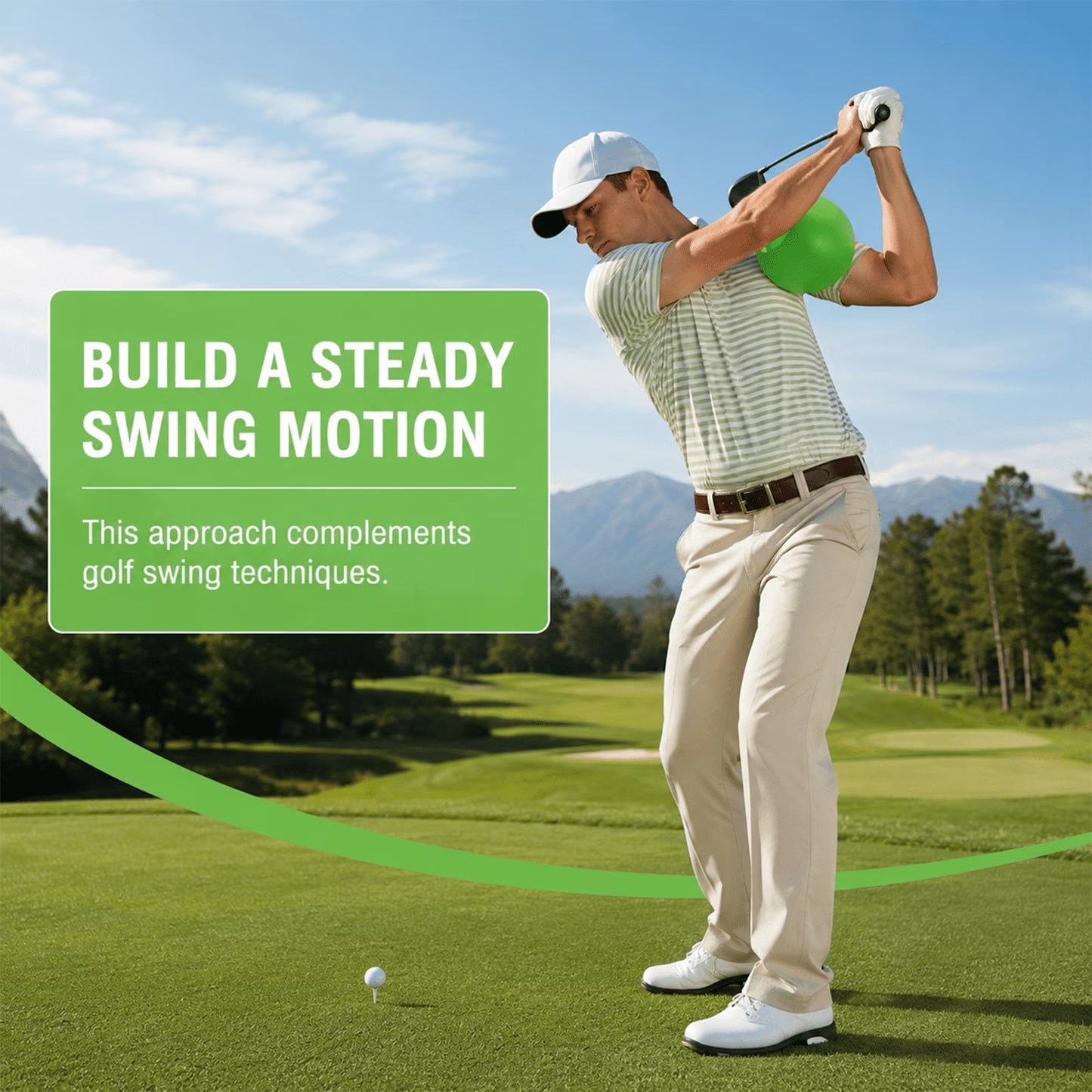 The Connector Golf Training Aid – Foam Swing Trainer for Posture & Arm Structure, Portable Practice Tool