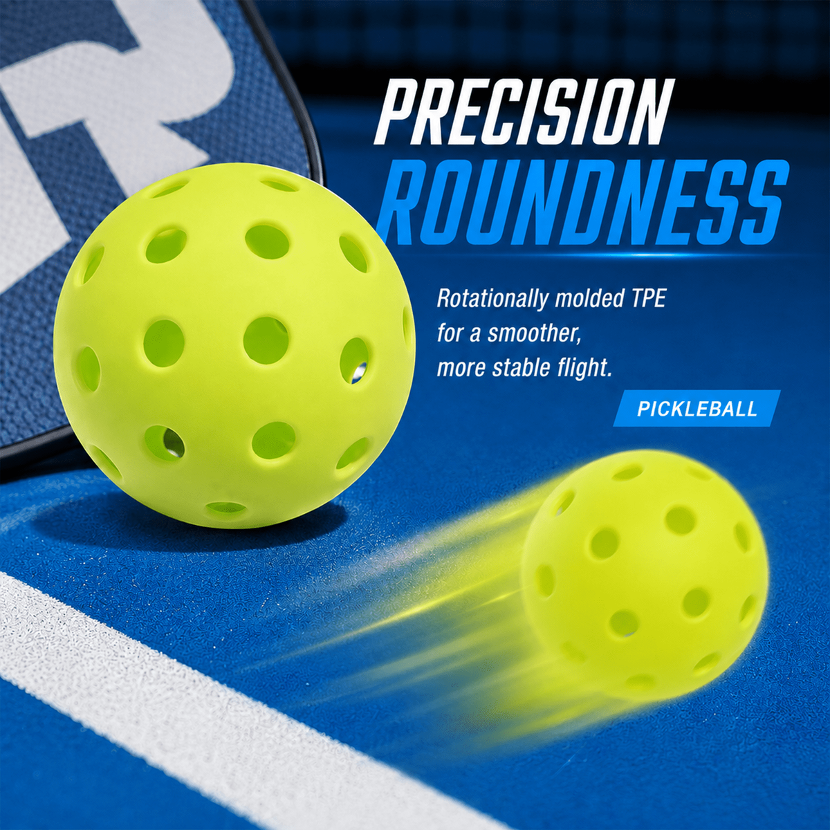 12 Pack Outdoor Pickleball Balls, 40 Holes High Durability Pickleballs with Mesh Bag, Consistent Bounce Stable Flight Colorful PickleBalls for Backyard Court Training Game