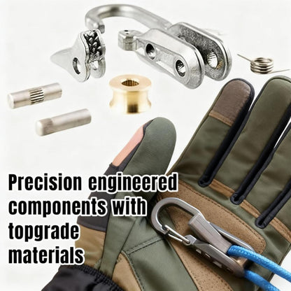 Rope Rollers,Tightener & Guyline Tensioner (6 Pack+2 Ropes), Stainless Steel and Nylon Adjustable Tie‑Down Hardware, Flexible Portable Cord Tensioning Kit for Outdoor Camping, Tent