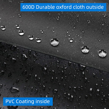 Outdoor TV Cover 60 to 65 inch Weatherproof, Black 600D Waterproof Full Coverage Protector Measuring 58''W x 37''H x 5"D, Durable Outdoor Flat Screen TV Shield Compatible with Standard Wall Mounts